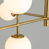 Candeeiro Teto Doris 8 luzes Dourado 25