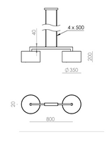 Candeeiro Teto Rems 1224