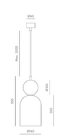 Candeeiro Teto Bell C1084 0225