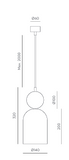 Candeeiro Teto Bell C1084 0225