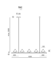 Candeeiro de Teto Anza C1336/5 0225