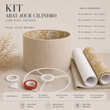 Kit Abat-Jour 2 Tecidos - Várias medidas
