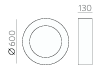 Plafon Dilga Branco 45/60/90 25