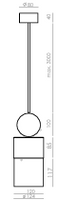 Candeeiro Teto Glamm C1130 0225