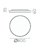 Plafon Lisboa Branco 40/60/80- 25