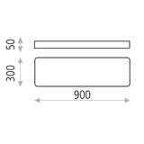 TURIM BRANCO RETANGULAR - 90 cm e 120 cm